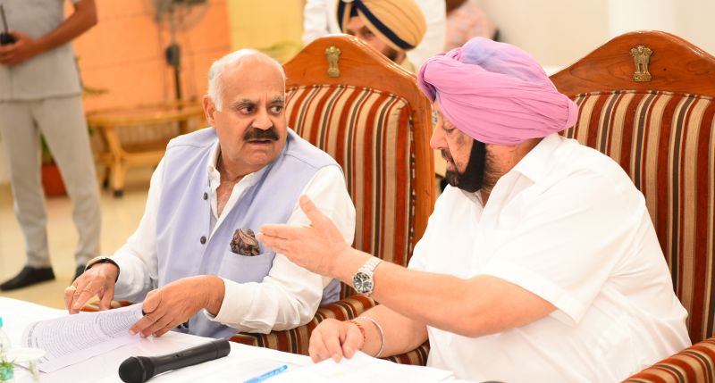 Captain Amarinder Singh & V.P. Badnore