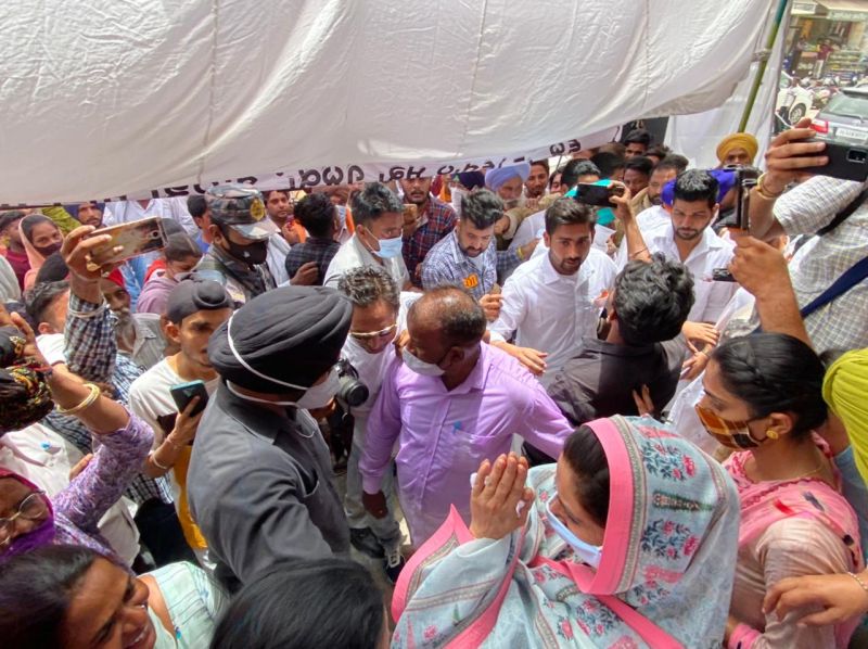 Harsimrat Badal In Protest 