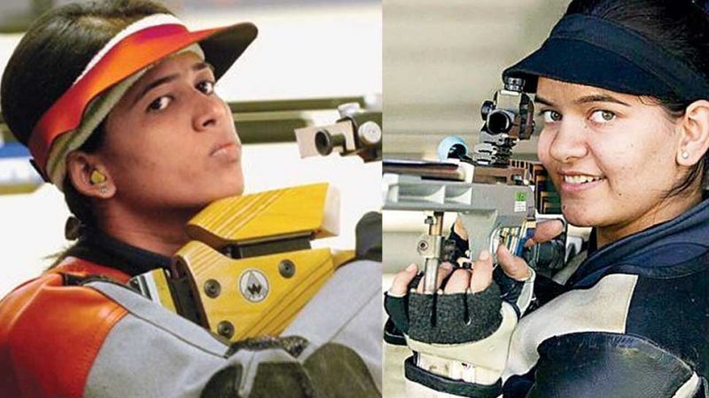 tejaswini sawant wins gold 50m rifle 3 positions while anjum moudgil wins silver