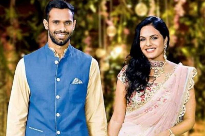 Hanuma Vihari with Priti Rai 