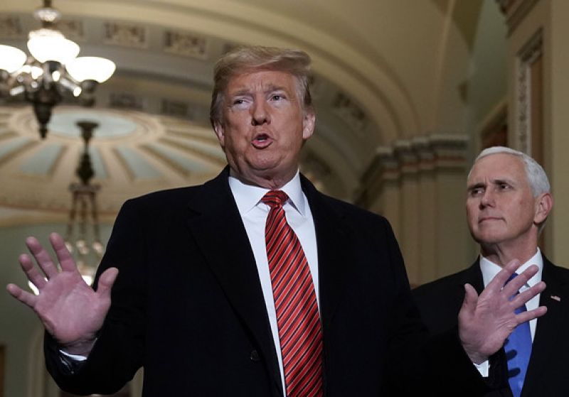 Trump Walks out of meeting