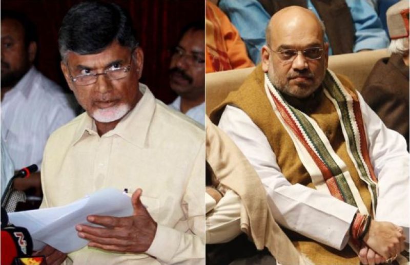 Chandar Babu Naidu & Amit Shah