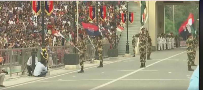 Wagah Border Parade Independence Day