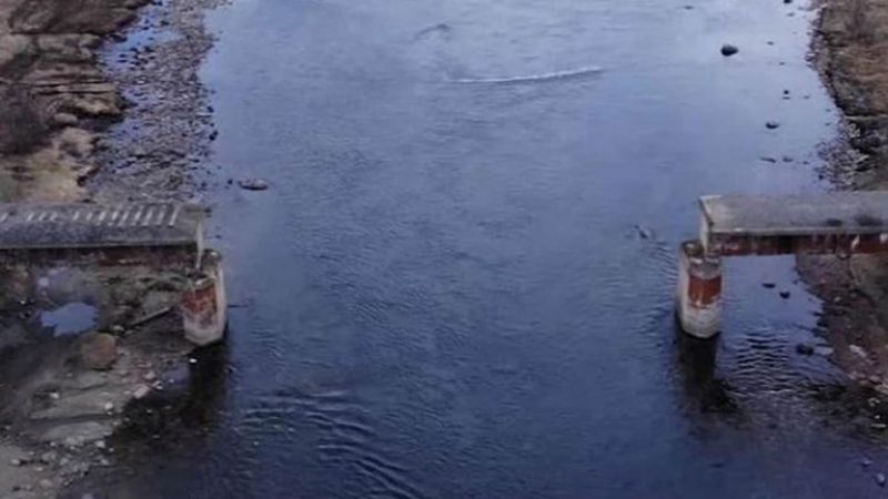 56 tonne 23 metre rail bridge vanished in russias