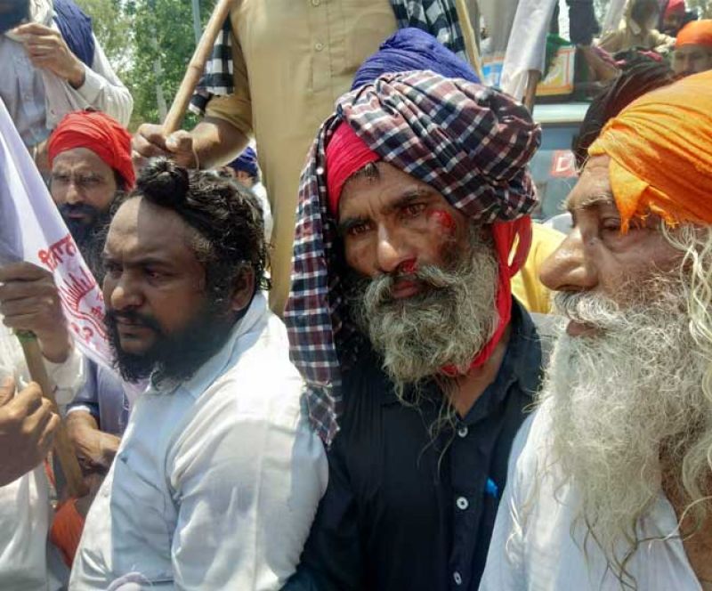 Farmers Protest at Mohali 