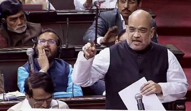 Amit Shah in the Rajya Sabha