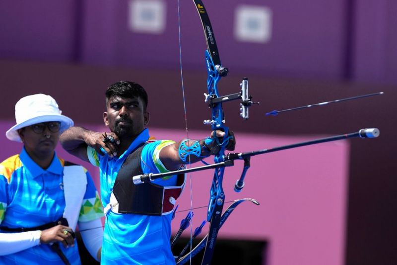  Archery men's team beats Kazakhstan to enter quarters, will face South Korea next