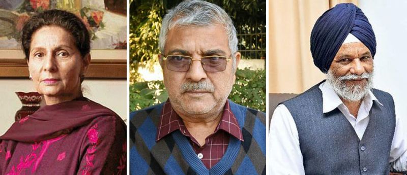 Preneet Kaur, Dr Dharamvir Gandhi, Surjit Singh Rakhra