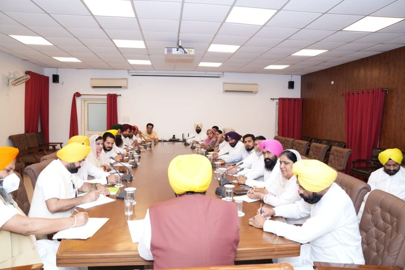 CM Mann Holds brainstorming session with MLAs of party