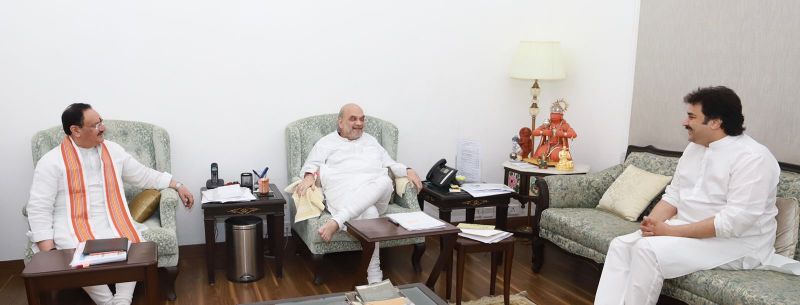 Congress MLA Kuldeep Bishnoi meets Amit Shah, may join BJP