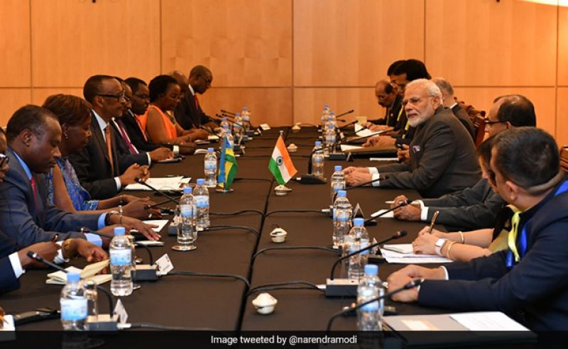 PM Narender Modi and Rawanda President Meeting