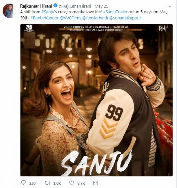 Sonam and ranbir poster 