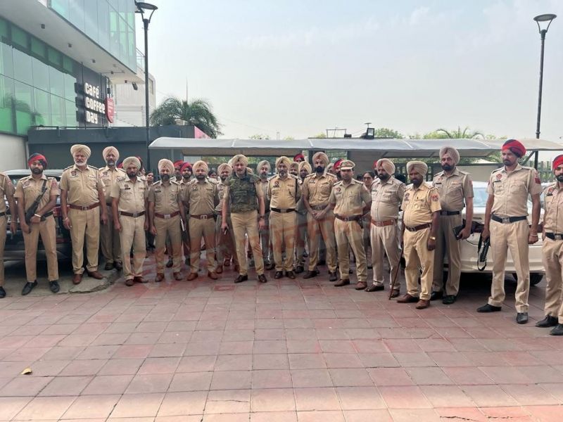  Mohali, Fatehgarh Sahib and Rupnagar Police jointly cordoned off and searched three societies in Mohali.