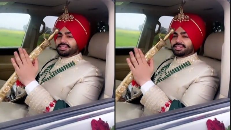 Punjabi artist Jordan Sandhu became the bridegroom