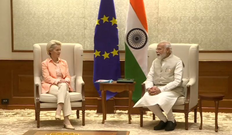 PM Modi held talks with European Commission president Ursula von der Leyen PM Modi held talks with European Commission president Ursula von der Leyen