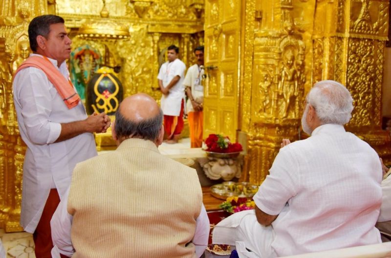 Narendra Modi is new chief of Somnath Temple trust Narendra Modi is new chief of Somnath Temple trust