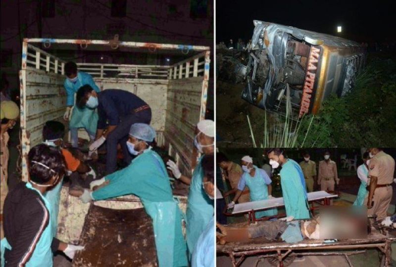 Terrible road accident in Kanpur