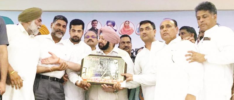 Congress rally at Kathgarh