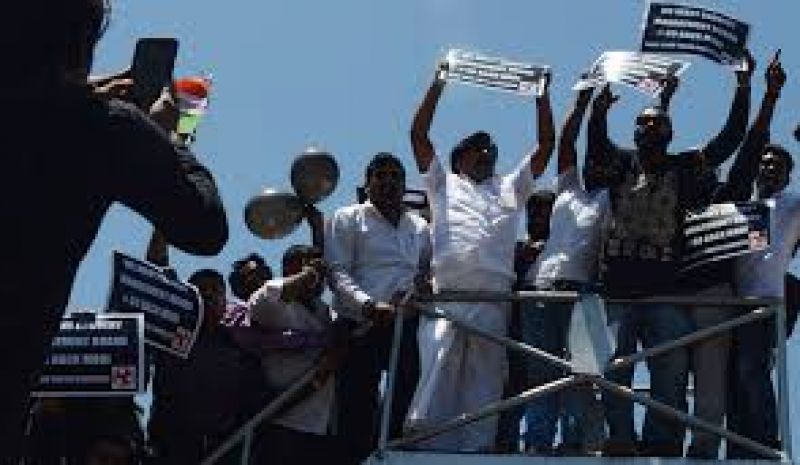 person set himself on fire protest inaction on cauvery issue