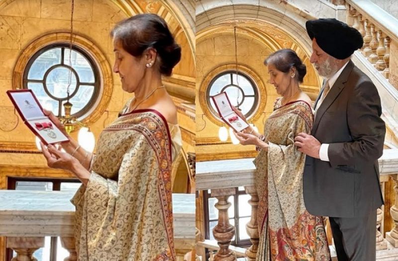 Sikh Bibi Swaran Kaur received the British Empire Medal in Scotland