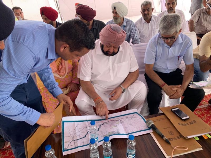 CM Captain Amrinder Singh visit flood affected areas CM Captain Amrinder Singh visit flood affected areas