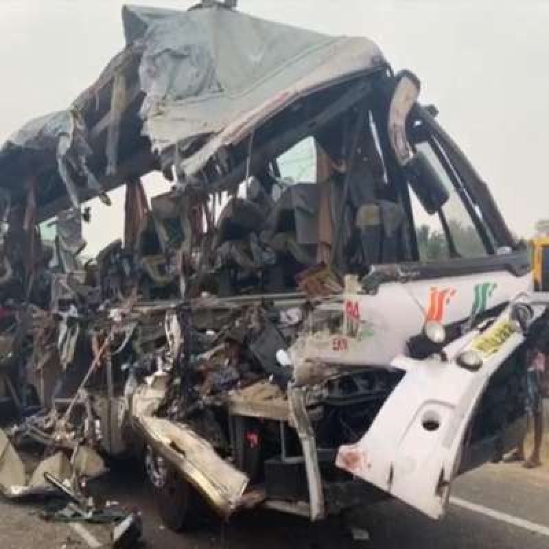 Bus and Truck Accident