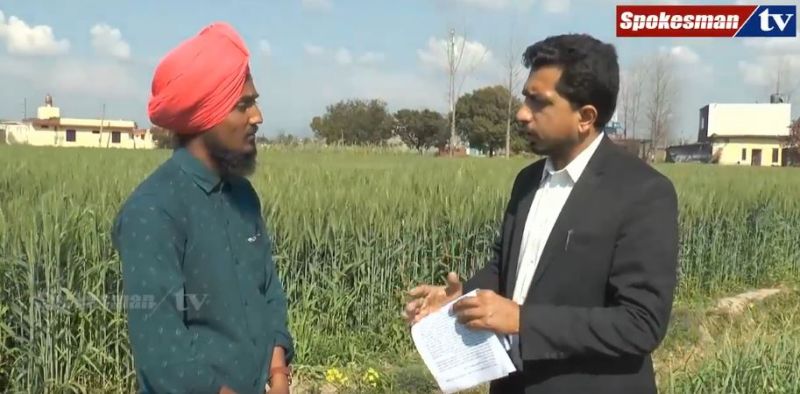 Advocate Dinesh Chadda with young farmer