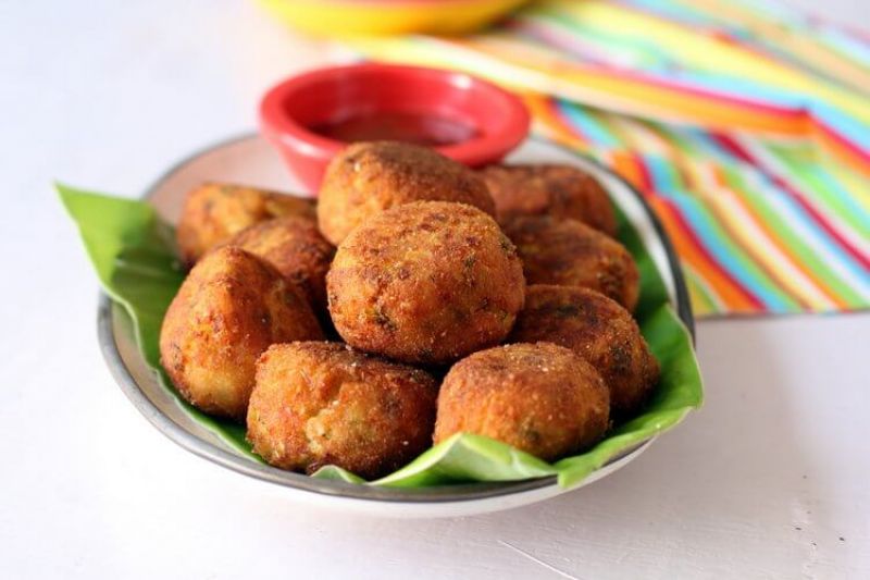 Spicy corn ball