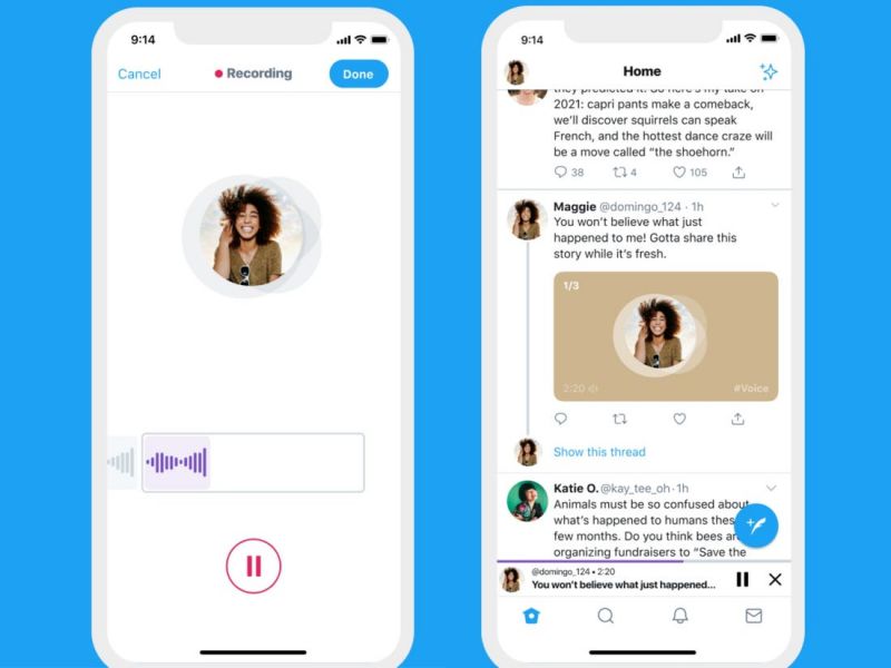 Voice Tweet feature in Twitter