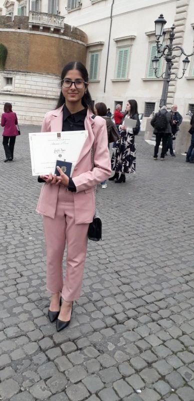 Italian president honors farmer's daughter Italian president honors farmer's daughter