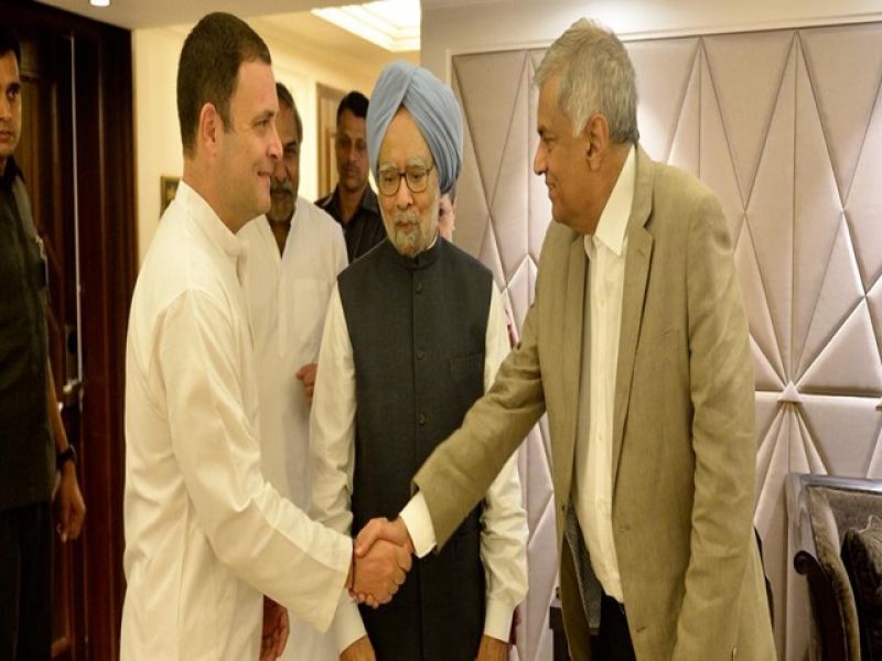 With Manmohan and Rahul