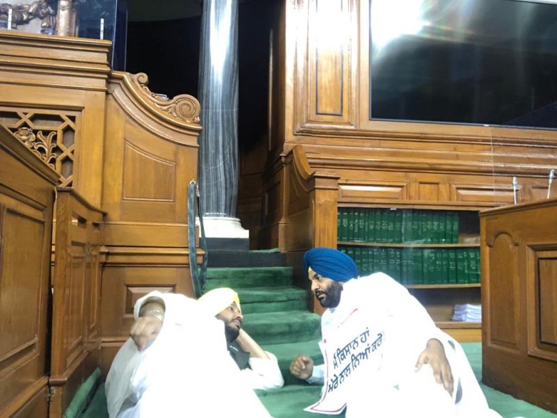 Congress MPs Ravneet Singh Bittu and Gurjeet Singh Aujla
