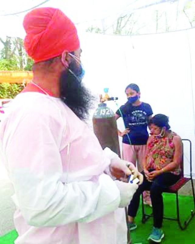 Free oxygen langar for covid patient 