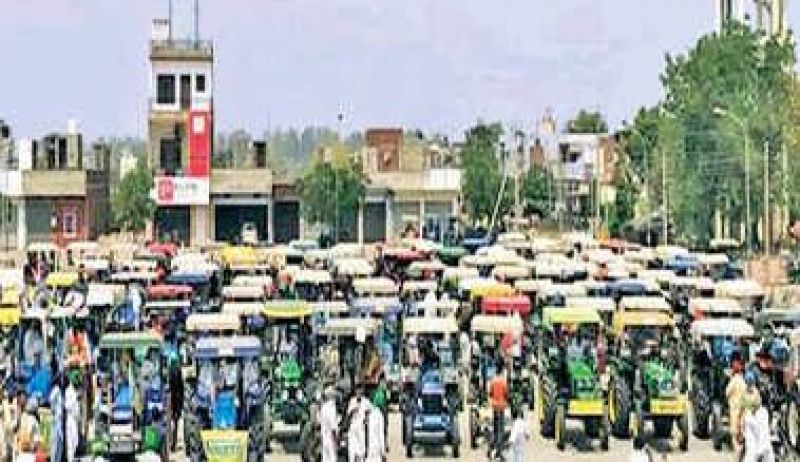 Tractor protest