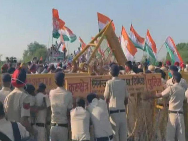 Rahul Gandhi's Tractor Rally Stopped At Haryana-Punjab Border Rahul Gandhi's Tractor Rally Stopped At Haryana-Punjab Border