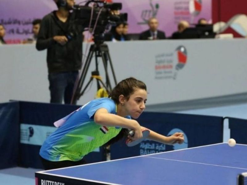 Syria's Table Tennis Player Hend Jaza