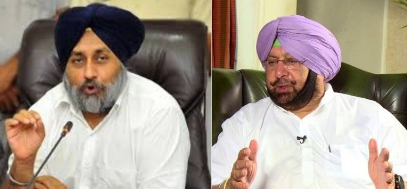 Sukhbir Badal and Capt. Amarinder Singh