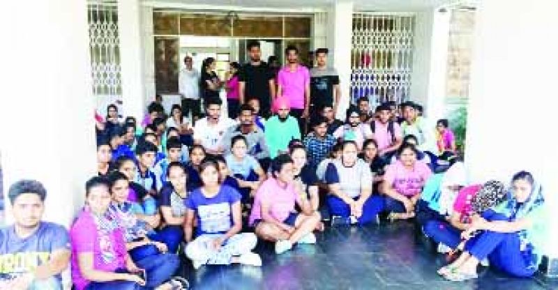 Strike by students at PAU