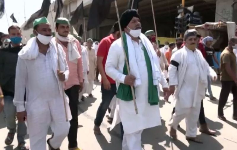 Rakesh Tikait kicks off Black Day protest