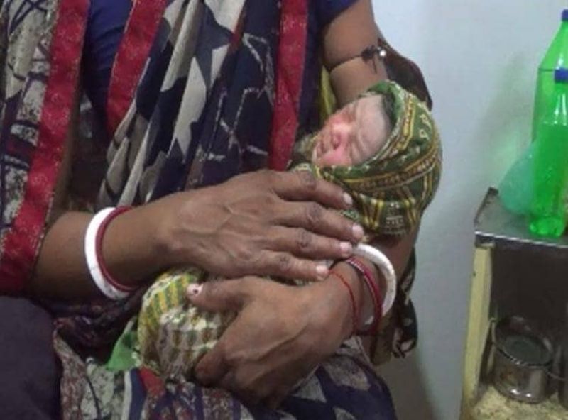 bullet found in women stomach while delivery