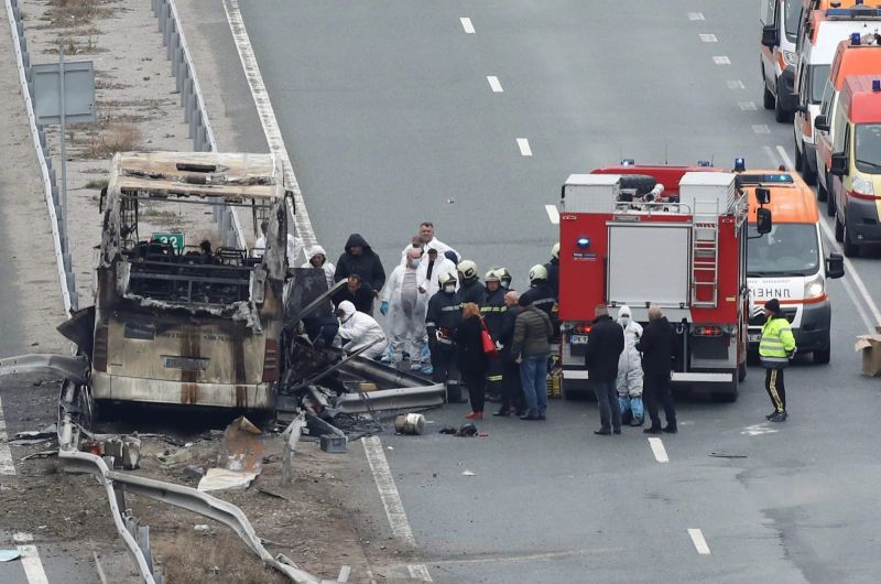 At least 45 killed in Bulgaria bus crash