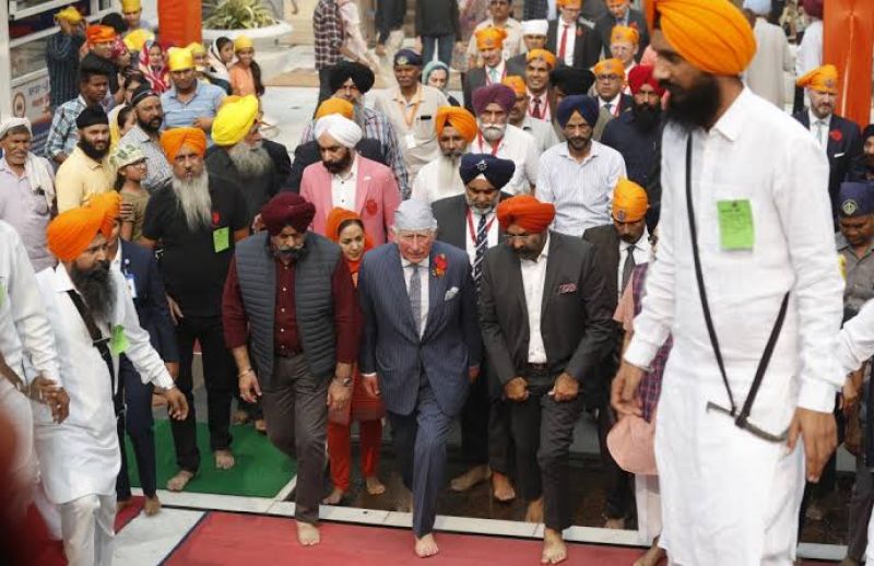 Prince Charles visits Gurudwara Bangla Sahib