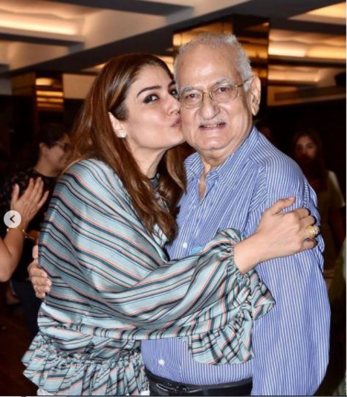 Raveena Tandon's father Ravi Tandon passed away Raveena Tandon's father Ravi Tandon passed away