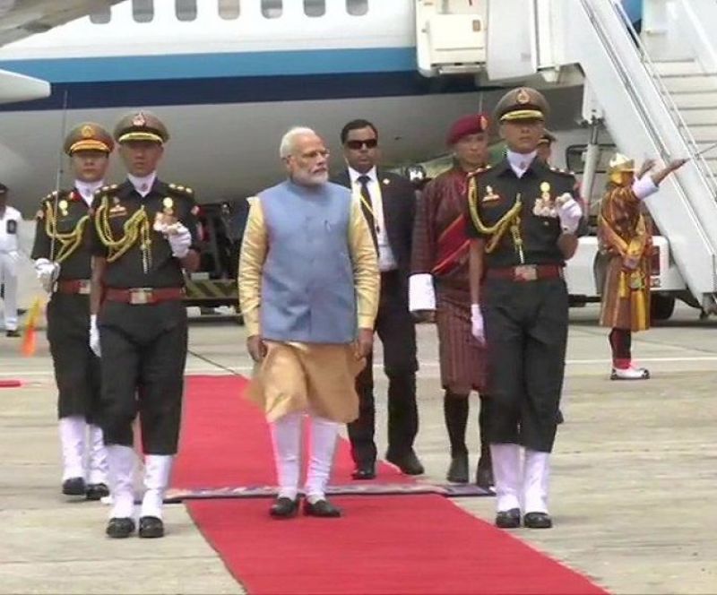 Pm Narendra Modi in Bhutan 