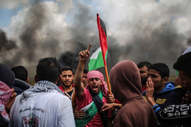 22 people killed Gaza clashes with protesters