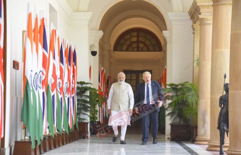 Uk Pm Boris Johnson Meets PM Modi