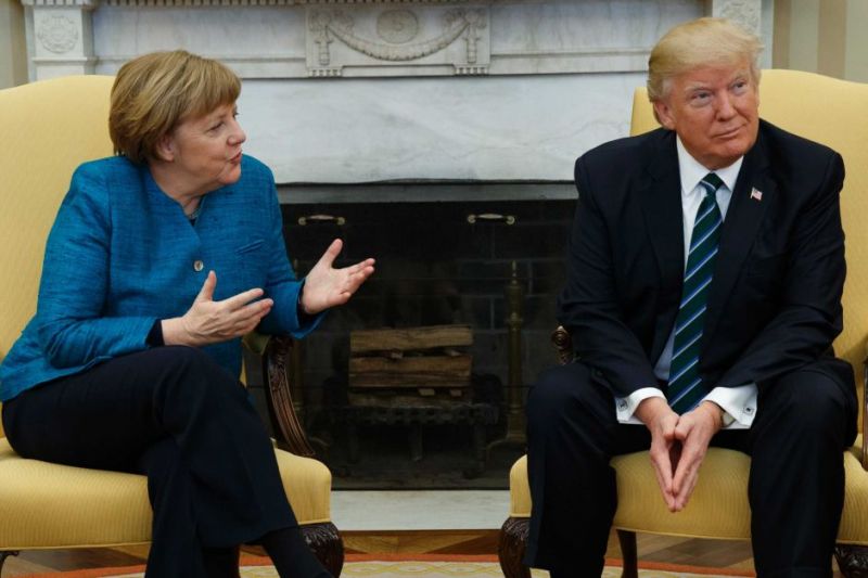 angela markel and trump