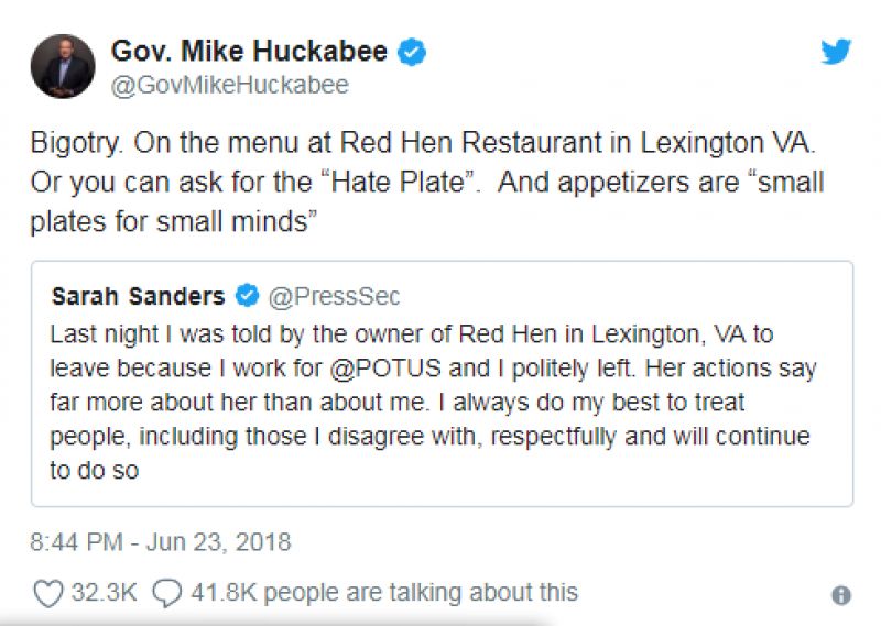 Trump's press secretary 'Sarah Sanders' Kicked out from the restaurant