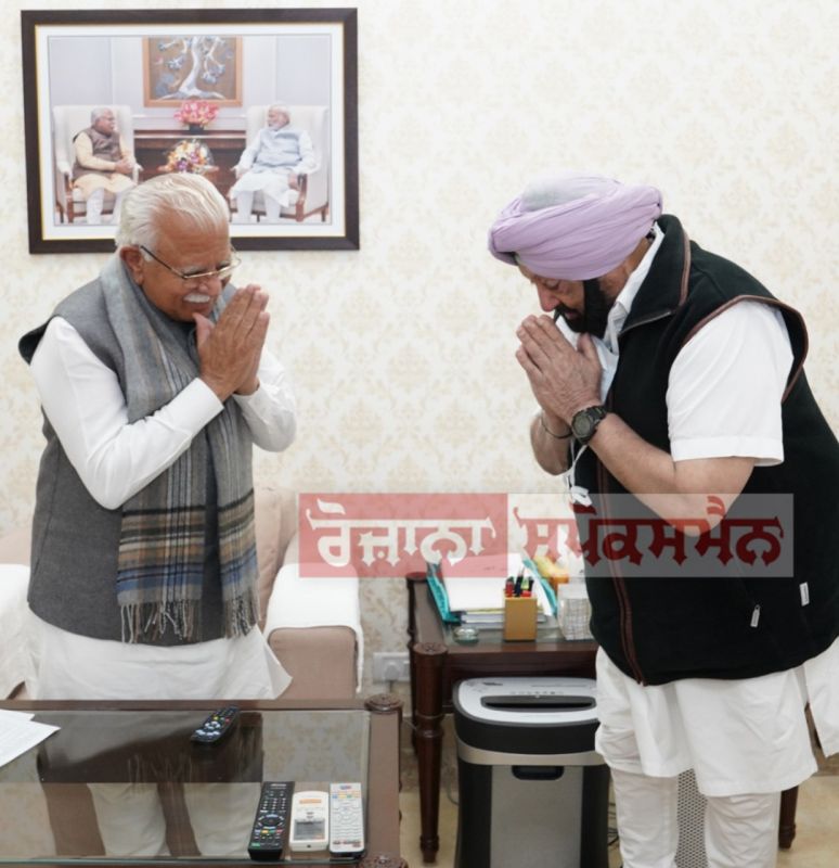 Manohar Lal Khattar, Captain Amarinder Singh 