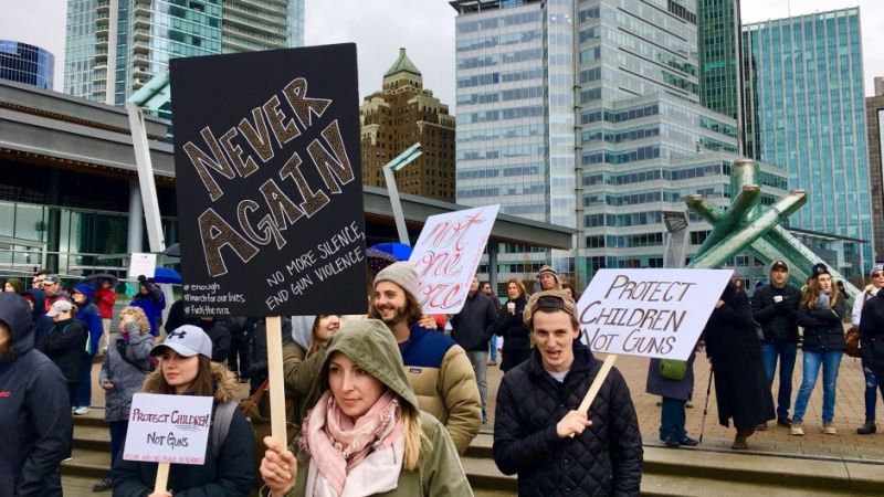 Vancouver Rally against American Gun Culture